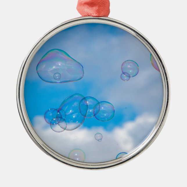 Soap bubbles metal ornament (Front)