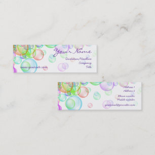 Soap Bubbles Mini Business Card