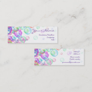 Soap Bubbles Mini Business Card