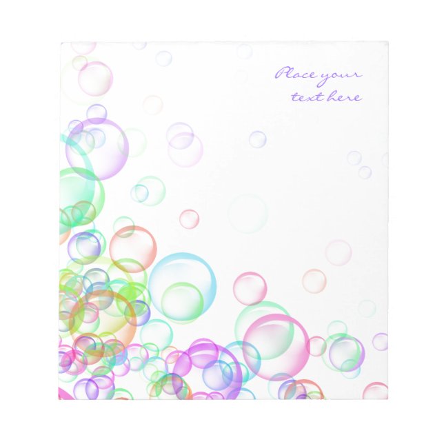 Soap Bubbles Notepad (Front)