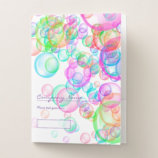Soap Bubbles Pocket Folder (Front)