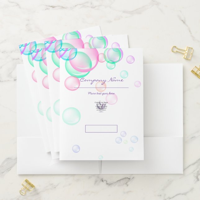 Soap Bubbles Pocket Folder (In Situ)