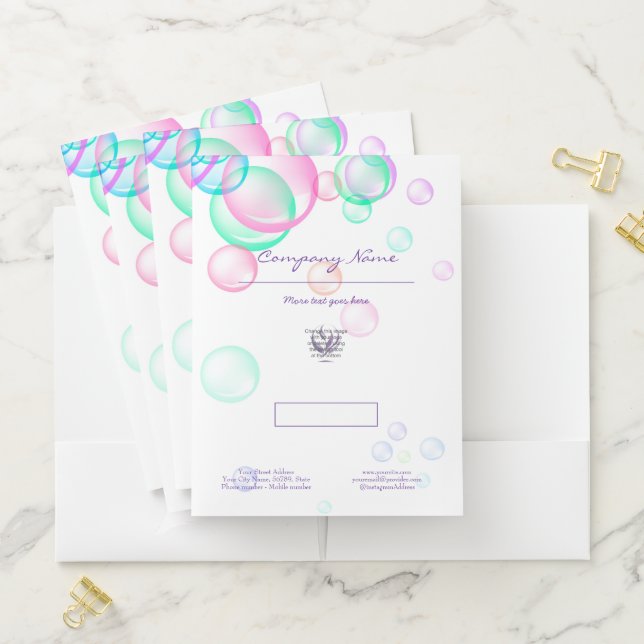 Soap Bubbles Pocket Folder (In Situ)