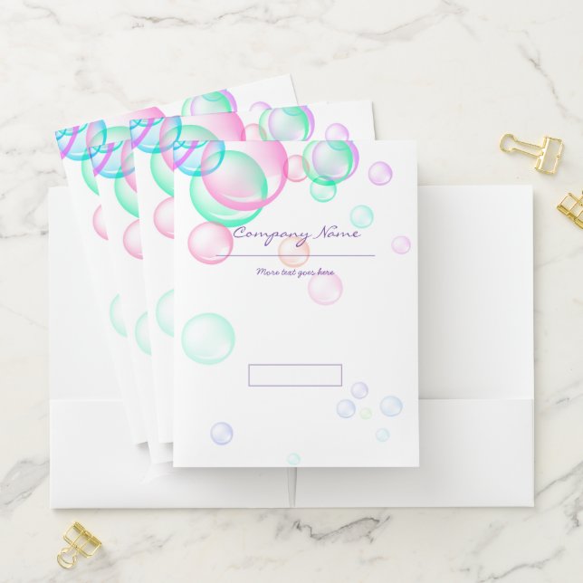 Soap Bubbles Pocket Folder (In Situ)