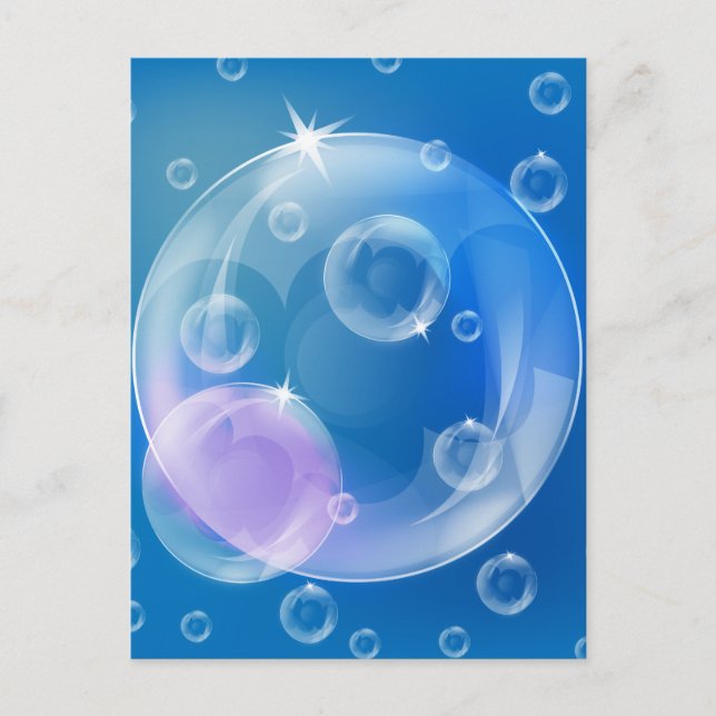 Soap bubbles postcard (Front)