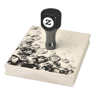 Soap Bubbles Rubber Stamp