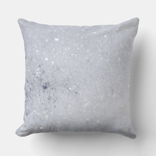 Soap Bubbles Throw Pillow (Front)