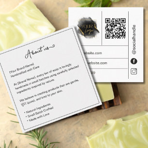 Soap Business Brand Story About us Discount Card