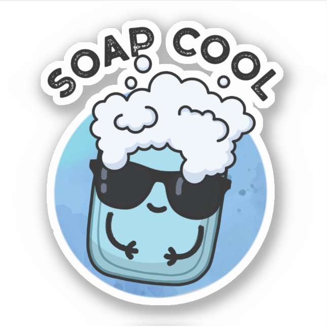 Soap Cool Funny Soap Pun  Sticker (Front)