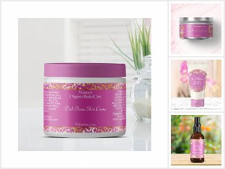 Soap & Cosmetic Packaging - Pink & Gold Damask