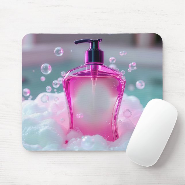 Soap Dispenser In Suds Mouse Pad (With Mouse)