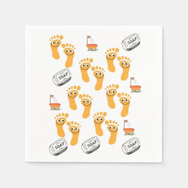 Soap Feet Napkin (Front)
