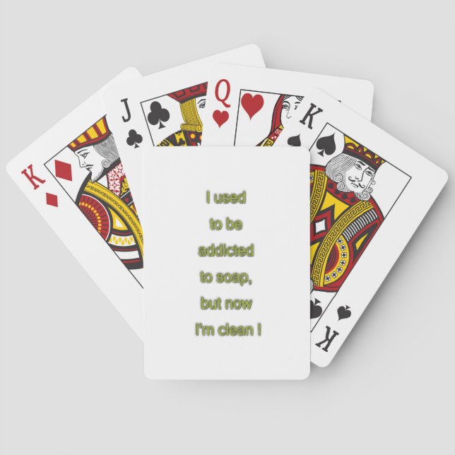 Soap funny text poker cards (Back)