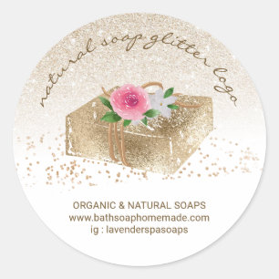 Soap Homemade Natural Organic Spa Products Classic Round Sticker