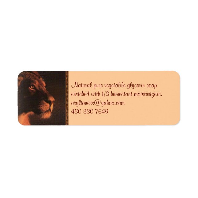 Soap Label (Front)