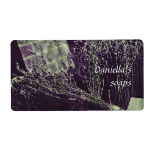 Soap label - lavender