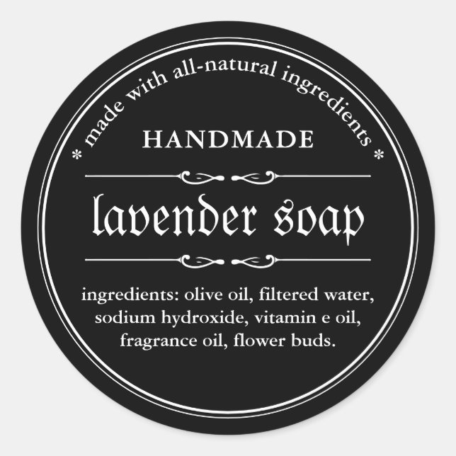 Soap Label Packaging Design (Front)