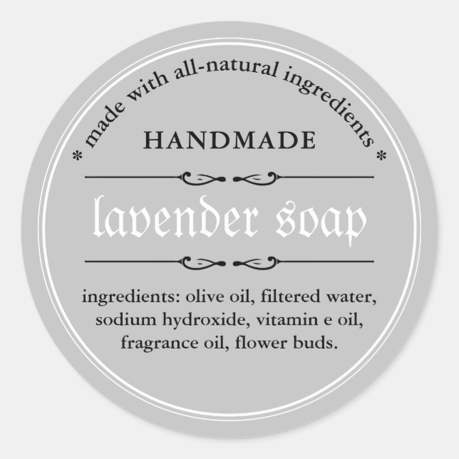 Soap Label Packaging Design (Front)