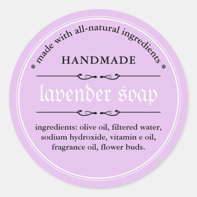 Soap Label Packaging Design (Front)
