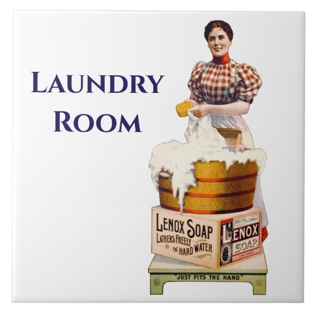 Soap Lather Ceramic Tile (Front)