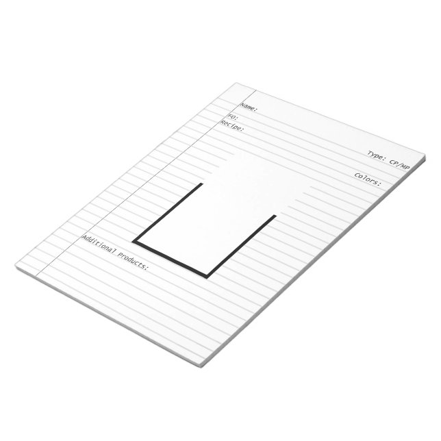 Soap Makers Design Template Letterhead Notepad (Angled)