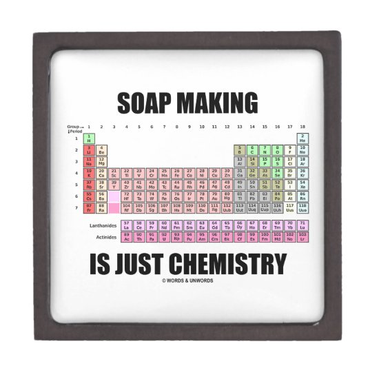 Soap Making Is Just Chemistry (Periodic Table) Gift Box