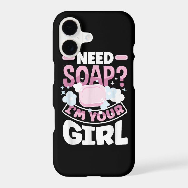 Soap Making Soap Maker Funny Iphone Case (Back)