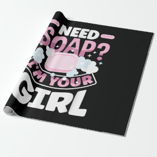 Soap Making Soap Maker Funny Wrapping Paper