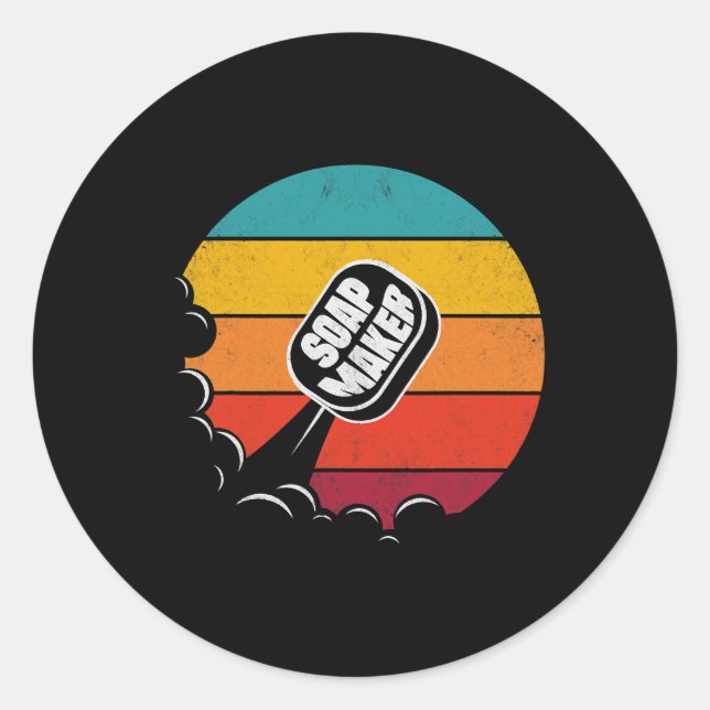 Soap Making Soap Maker Soapmaking Classic Round Sticker (Front)