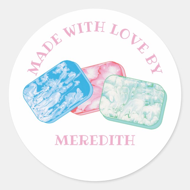 Soap Making Soapmakers Custom Bars of Soap Label (Front)