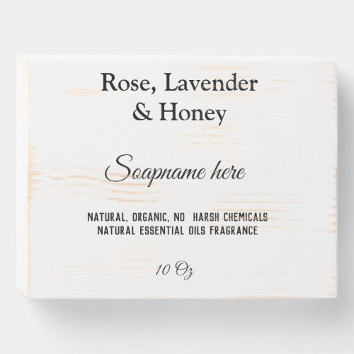 soap name weight website ingredients details q r  wooden box sign