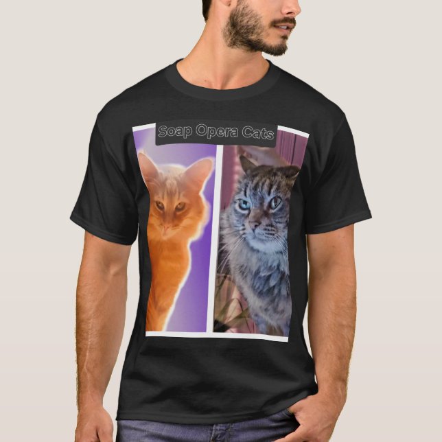 Soap Opera Cats T-Shirt (Front)