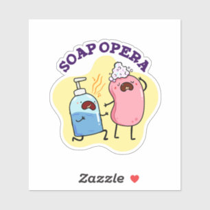 Soap Opera Cute Drama Pun Vinyl Sticker