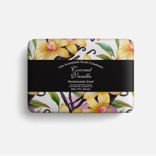 Soap Packaging Paper - Vanilla Orchids and Beans