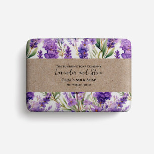 Soap Packaging Paper - watercolor lavender flowers