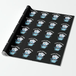 Soap-prano Funny Soprano Soap Pun Dark BG Wrapping Paper