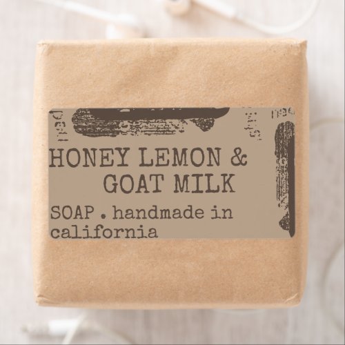 Soap Product Packaging Modern Stylish Rustic Font Label