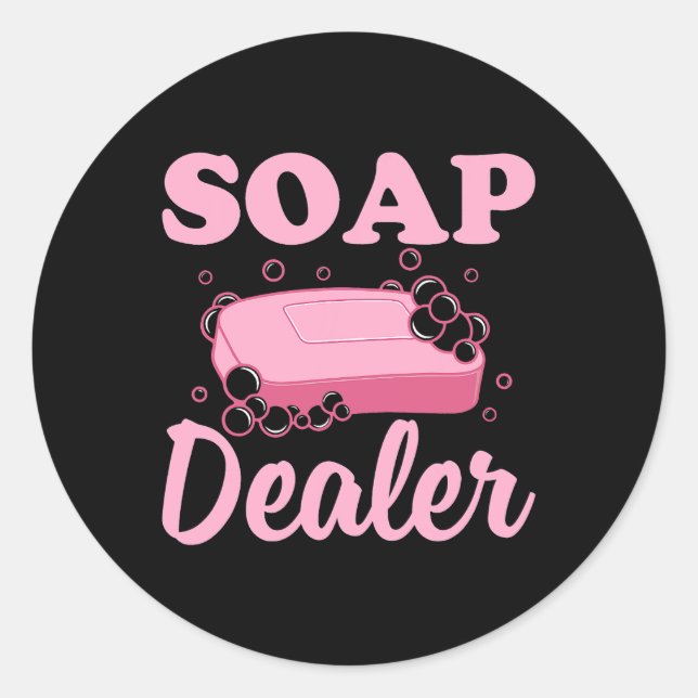 Soap Retailer Cosmetic Soaps Classic Round Sticker (Front)