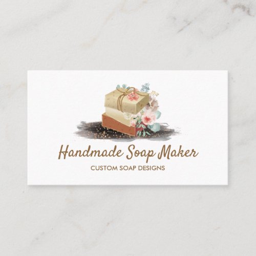 Soap Sparkle Floral Business Card