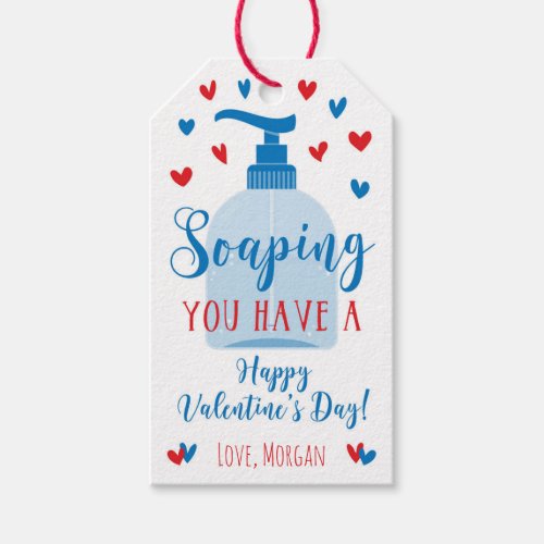 Soaping You Have a Happy Valentines Day Gift Tags