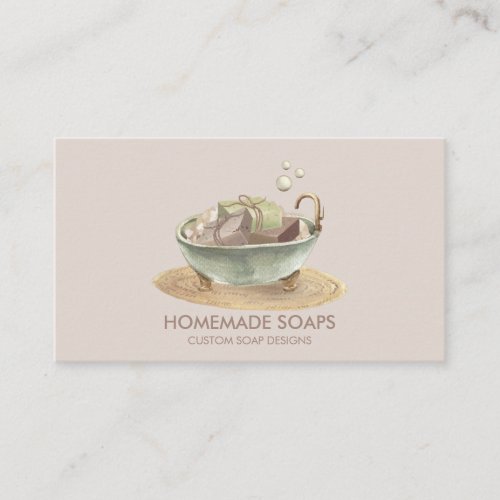 Soaps at BathTub with Bubbles Business Card