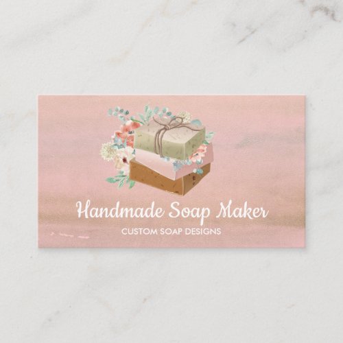 Soaps Rustic Flowers Business Card