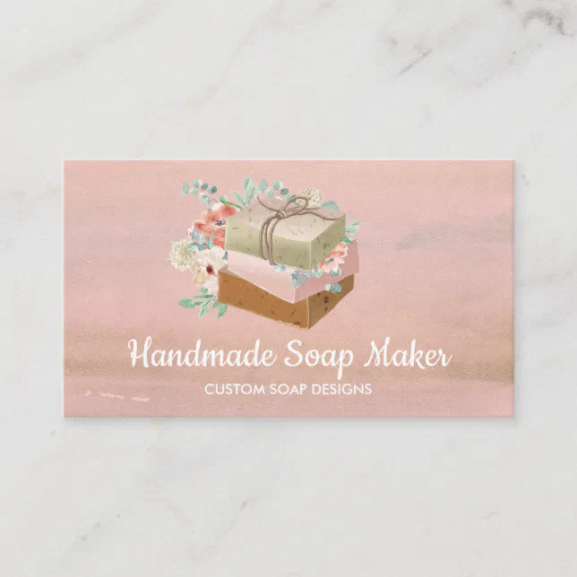 Soaps Rustic Flowers Business Card Zazzle