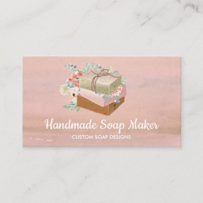 Soaps Rustic Flowers Business Card