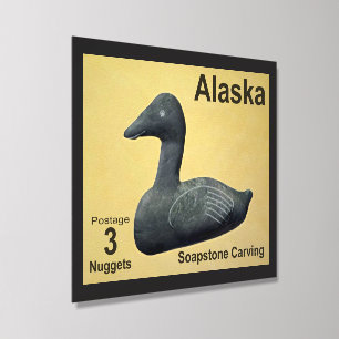 Soapstone Eider - Alaska Postage Acrylic Photo Tile