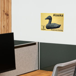 Soapstone Eider - Alaska Postage Wall Decal