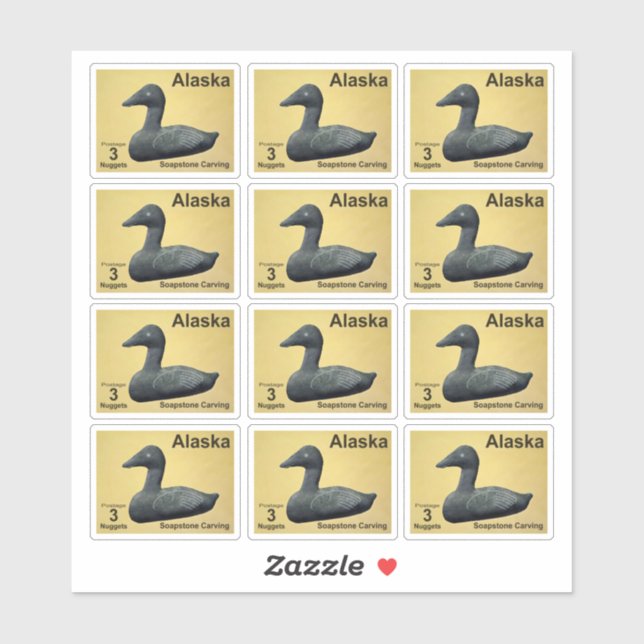 Soapstone Eider Sticker (Sheet)