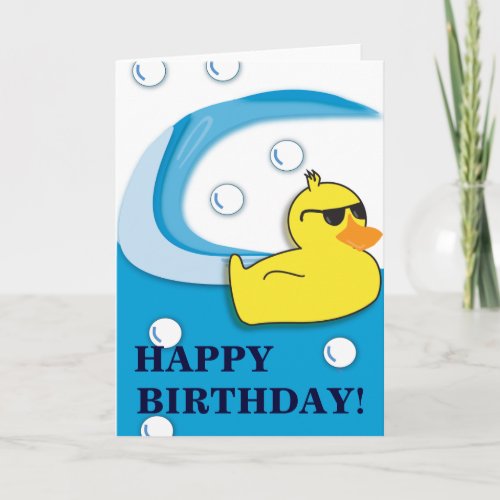 Soapy Duck _ Birthday Card
