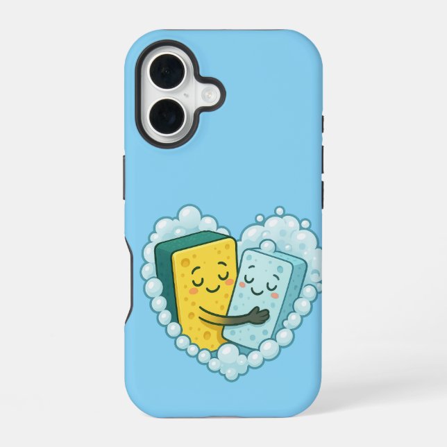 Soapy Love – Sponge & Dish Soap Iphone Case (Back)