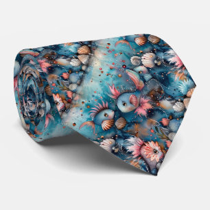 Soapy sea funny fish inhabitants neck tie